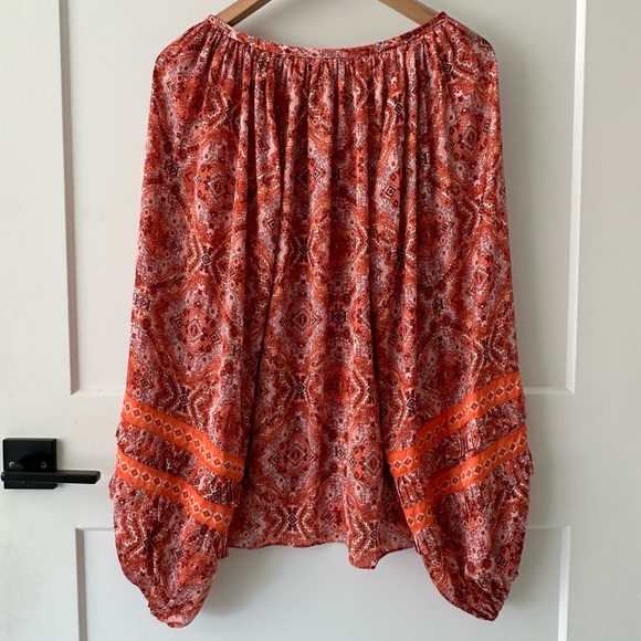 Ramy Brook Women's Long Sleeve Floral Bohemian Printed Dailey Top Size S - Picture 10 of 13